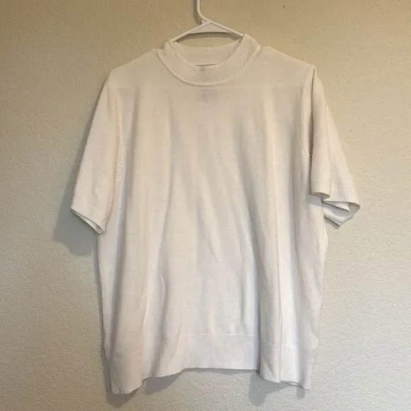 Sag Harbor | Vintage Tee Sweater Cream Size Medium - Picture 5 of 6